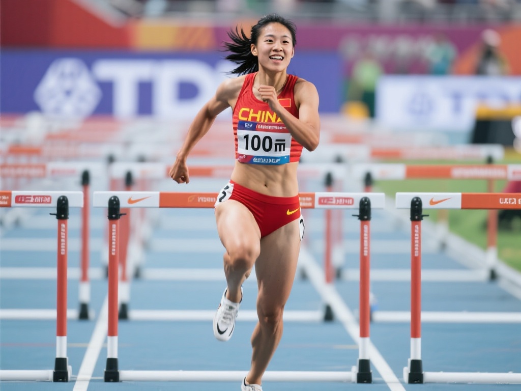 在田径赛场上，每一次突破都承载着无数汗水