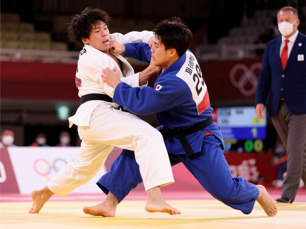 柔道赛场重现精准得分 当分值体系回归到更注重技术效果时,运动员